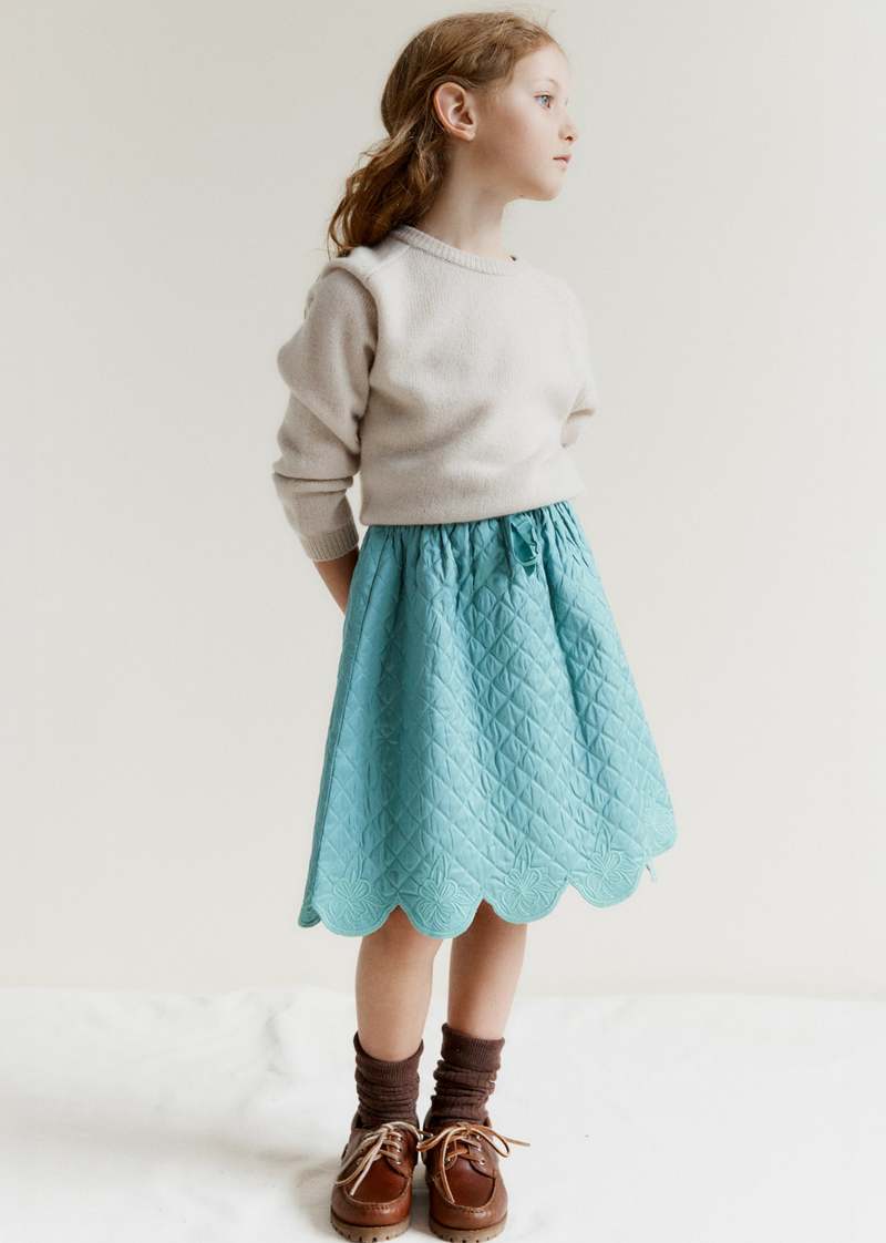 KIDS Caramel Athena Silk Skirt