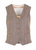 GIULIVA HERITAGE The Andrea Wool Check Vest - Brown - Thumbnail 4