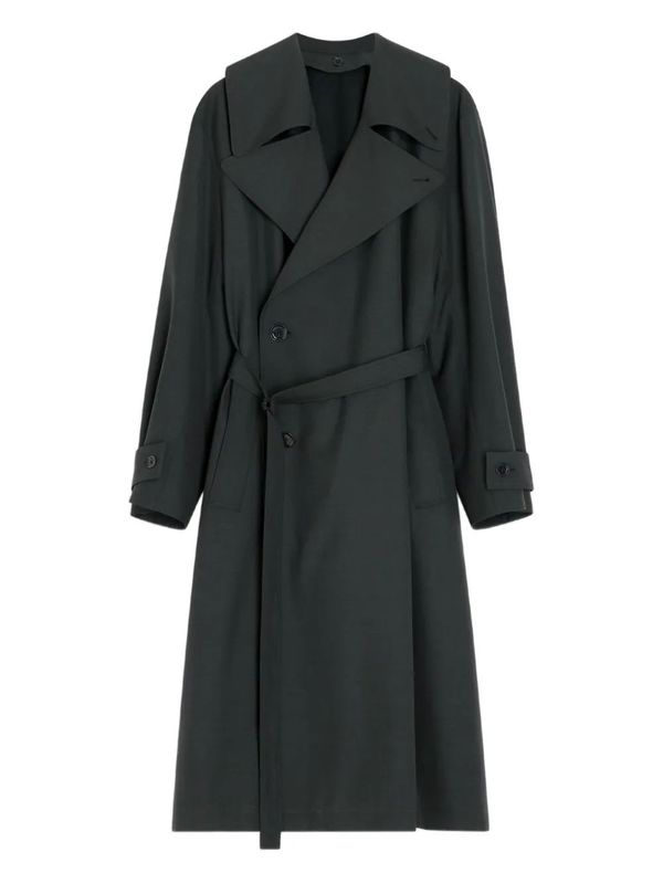 Lemaire Trench Coat With Detachable Lining - Coal Lemaire Trench Coat With Detachable Lining - Coal