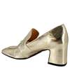 Madison Maison Leather Hidden Bit Heel Loafer - Gold - Thumbnail 3