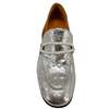 Madison Maison Leather Pearl Flat Loafer - Silver - Thumbnail 4