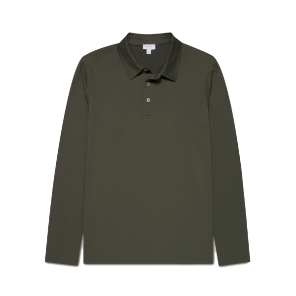 Sunspel LS Jersey Polo