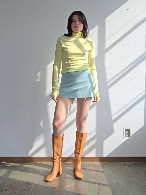 Vintage Miniskirt - Ice Blue