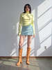 Vintage Miniskirt - Ice Blue - Thumbnail 1