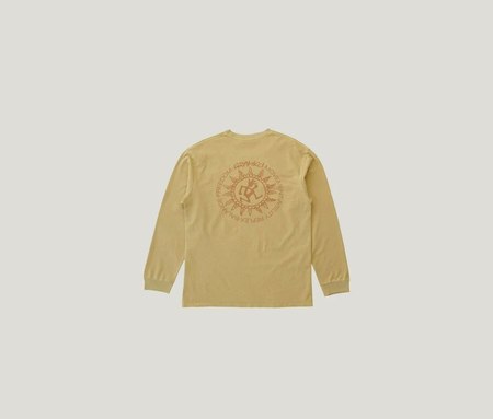 SECOND/LAYER Shrine B-Ball Tee - Beige/Black | Garmentory
