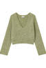Ganni Brushed Mohair Mix Deep V-Neck Pullover - Thumbnail 2
