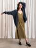 Ali Golden Oversized Mohair Cardigan - Thumbnail 5