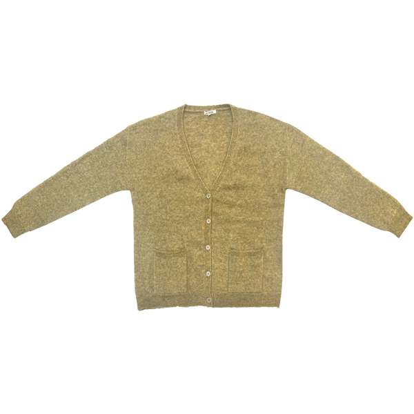 Ali Golden Oversized Mohair Cardigan
