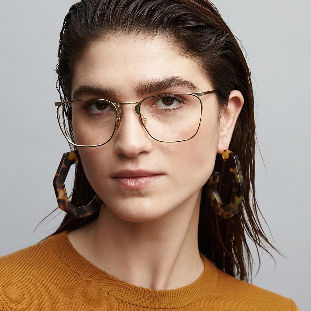 ZANZAN Libero Gold Eyeglasses Designer Discontinued made in Italy Like New Zanzan Libero Glasses - Gold | Garmentory main image 3