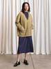 Ali Golden Oversized Mohair Cardigan - Thumbnail 6