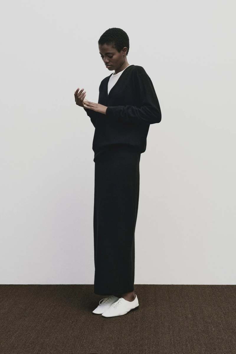 Mijeong Park Cashmere Blend V-Neck Knit Sweater