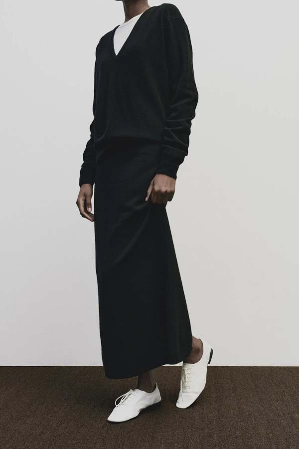 Mijeong Park Cashmere Blend V-Neck Knit Sweater