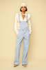 ROWEN ROSE Low-Waisted Denim Overalls - Light Blue Denim - Thumbnail 2