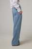 ROWEN ROSE Low-Waisted Denim Overalls - Light Blue Denim - Thumbnail 4