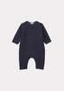 Caramel Larch Cotton Baby Romper - Navy - Thumbnail 2