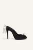 Magda Butrym RE24 Peep Toe Mules - Black - Thumbnail 1