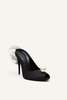 Magda Butrym RE24 Peep Toe Mules - Black - Thumbnail 10
