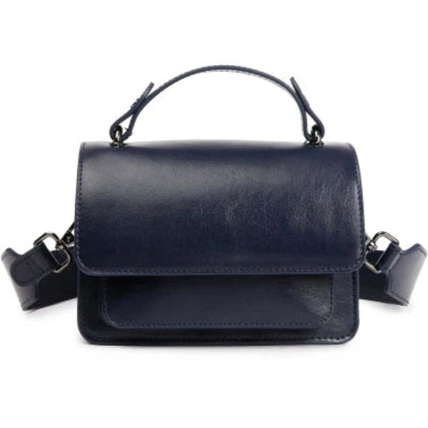 HVISK Renei Glossy Structure Bag - Eclipse Blue HVISK Renei Glossy Structure Bag - Eclipse Blue