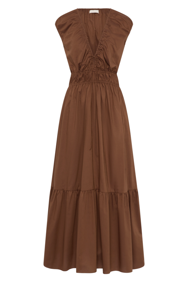 Faithfull The Brand Hedda Maxi Dress - Chestnut Brown Faithfull The Brand Hedda Maxi Dress - Chestnut Brown