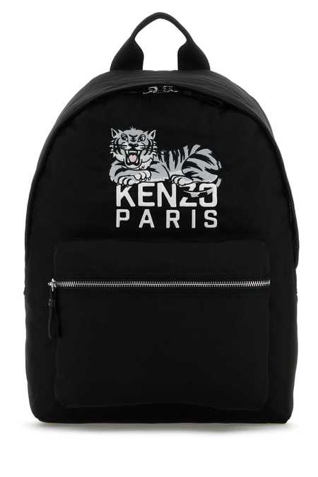 KENZO ブラックリュック タイガー刺繍 KENZO ケンゾー VARSITY Embroidered Backpack エンブロイダリー