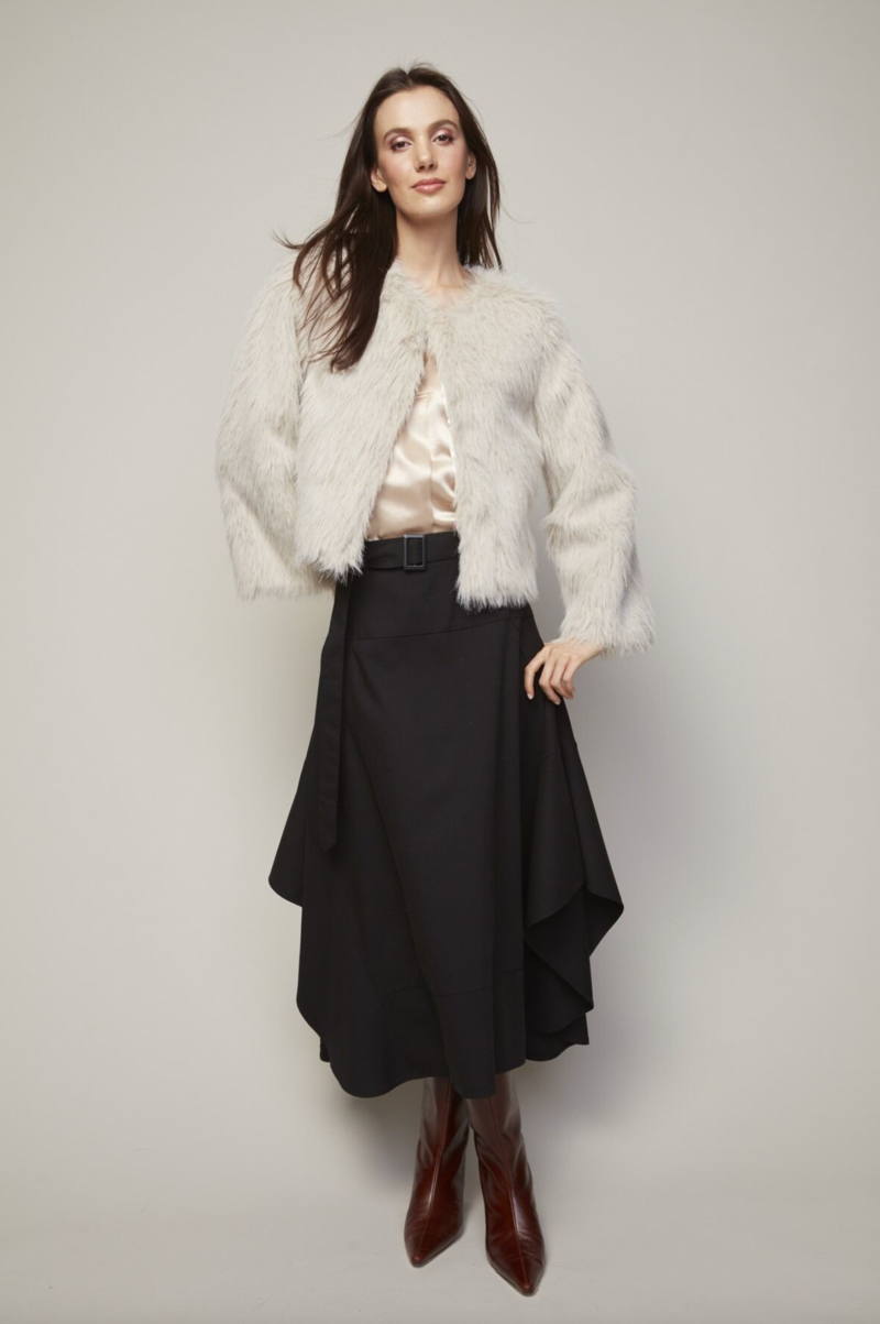 Adroit Blaine Faux Fur Jacket