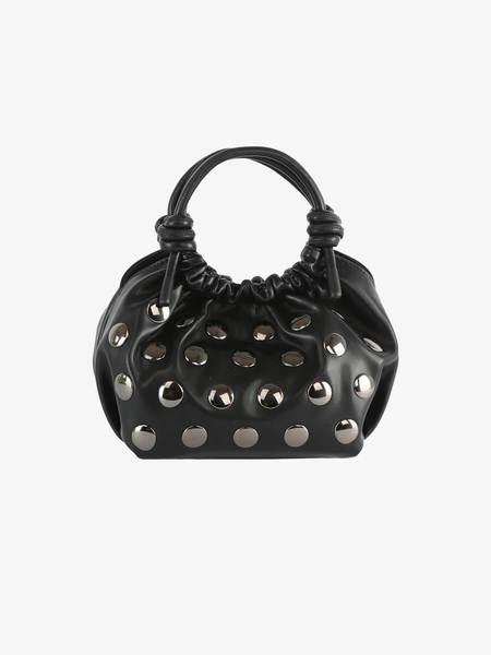 Ganni Rhinestone-Embellished Braided Handle Shoulder Bag