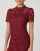 Shoshanna Ella Dress - Burgundy - Thumbnail 2