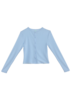 Find Me Now Pointelle Cardigan - Powder Blue - Thumbnail 1