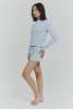 Find Me Now Pointelle Cardigan - Powder Blue - Thumbnail 5
