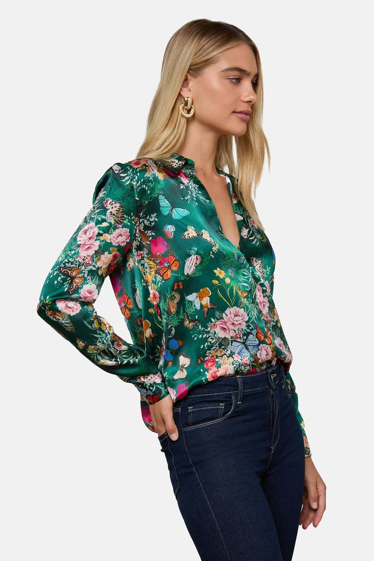 Ling Silk Blouse Birch