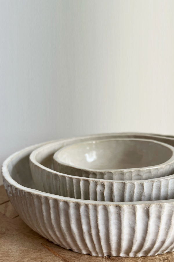 Salto Ribbed Serving Bowls