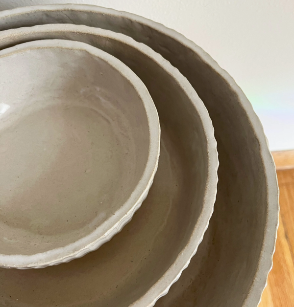 Salto Ribbed Serving Bowls