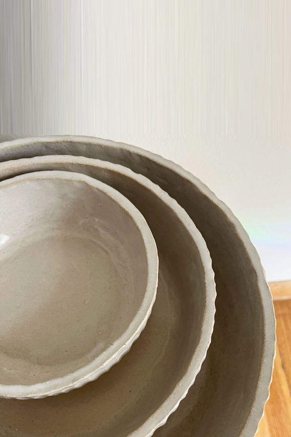 Salto Ribbed Serving Bowls
