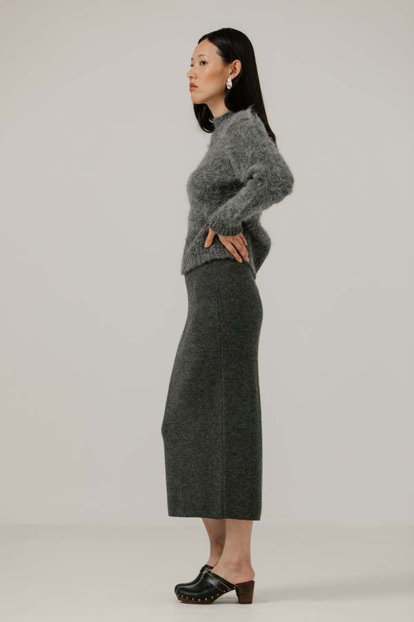 Bare Knitwear Alpaca Knit Skirt