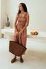 Pink Haley Phoebe Handwoven Leather Tote - Brown - Thumbnail 7