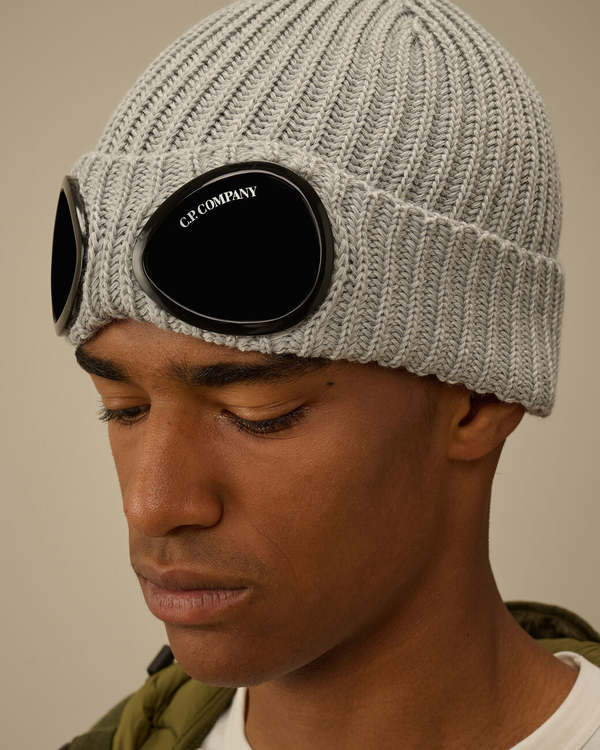 C.P. Company Extrafine Merino Wool Goggle Beanie | Garmentory