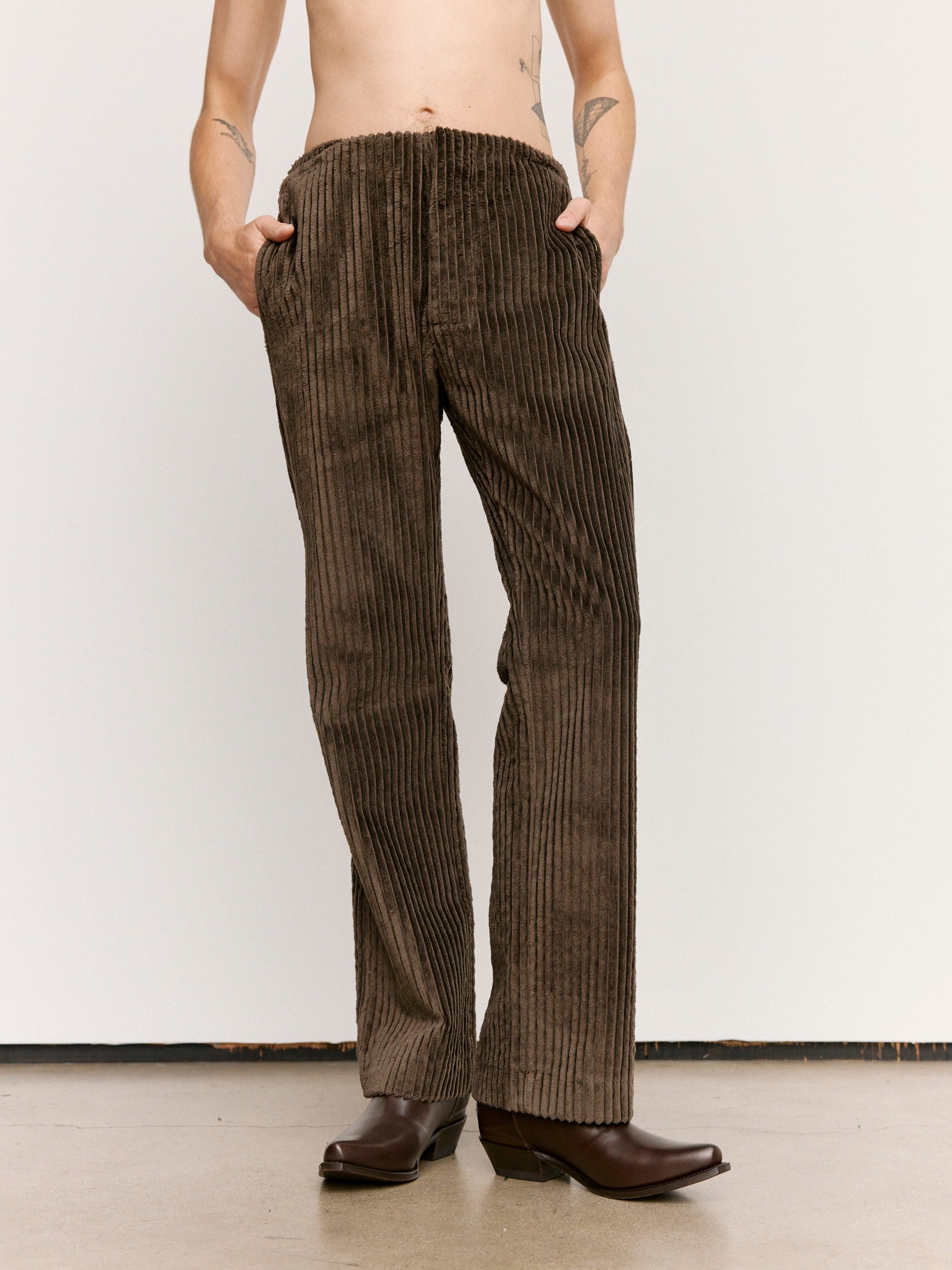 Gabriela Coll Garments NO.205 Cotton Corduroy Tailored Trousers
