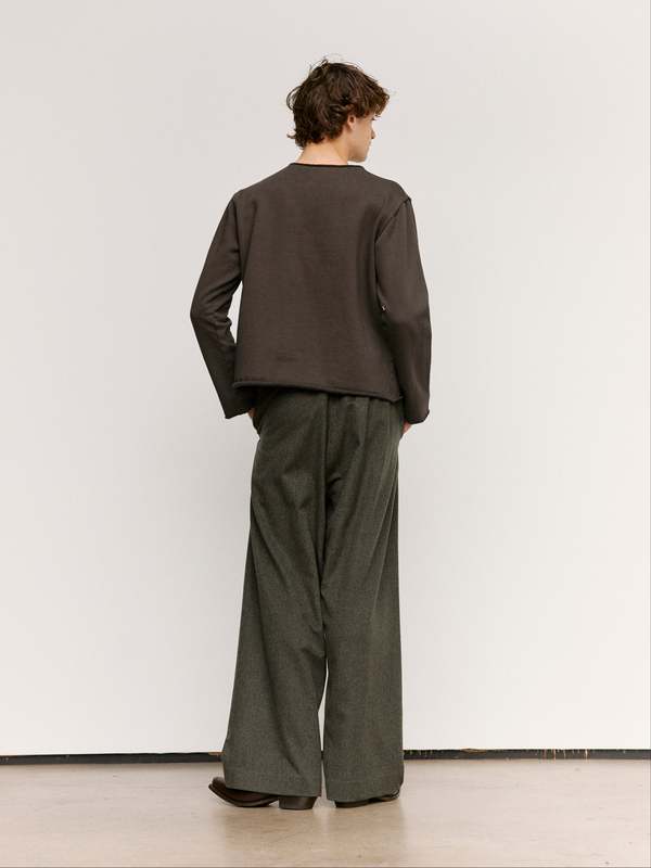 Gabriela Coll Garments NO.310 Heavy Wool Crossed Trousers | Garmentory
