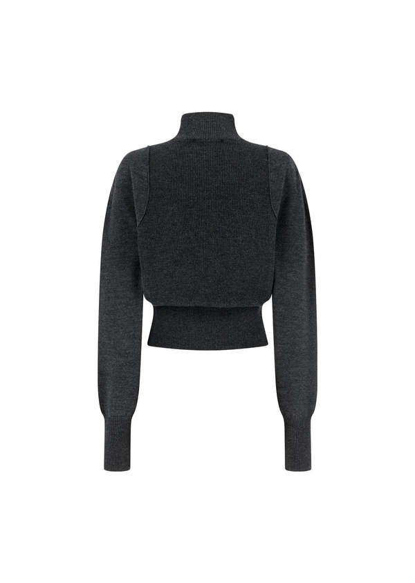 AMOMENTO Blocking Button Up Cardigan | Garmentory