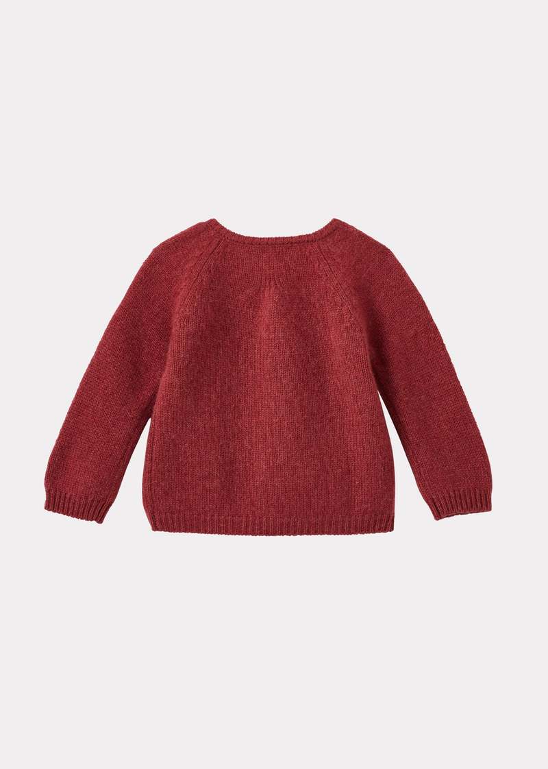 KIDS Caramel Rosa Baby Cashmere Cardigan