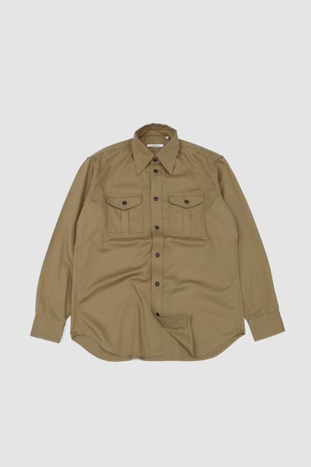 Lemaire Denim Shirt With Snaps Denim - Snow Oat | Garmentory