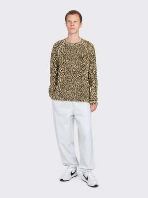 Stussy Raglan Thermal Basic Stock Top - Leopard | Garmentory