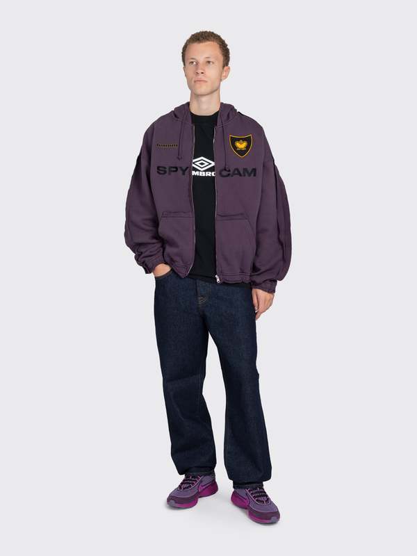 Umbro Spycam Masked Zip Hoodie - Dark Purple | Garmentory