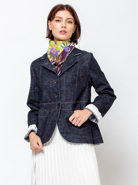 H+ Hannoh Wessel Vlinda Washed Denim Jacket | Garmentory