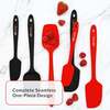 Elihome 6 Piece Silicone Spatula Set - Thumbnail 7