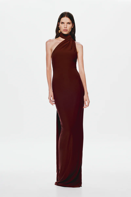 MISHA Sisal Mesh Maxi Dress | Garmentory