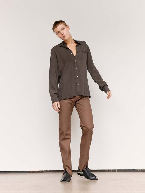 Gabriela Coll Garments NO.157 Double Cupro Pocket Shirt | Garmentory