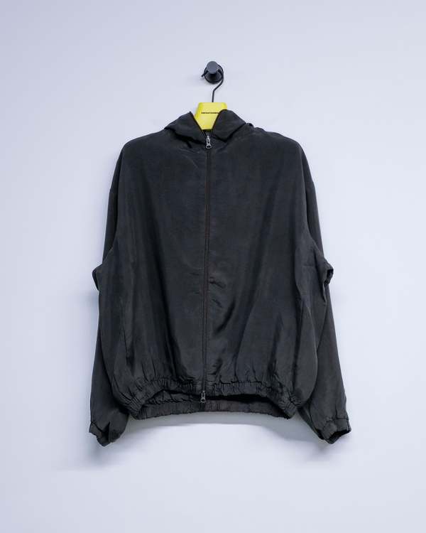 Gabriela Coll Garments NO.216 Cupro Double Hooded Zipper Jacket