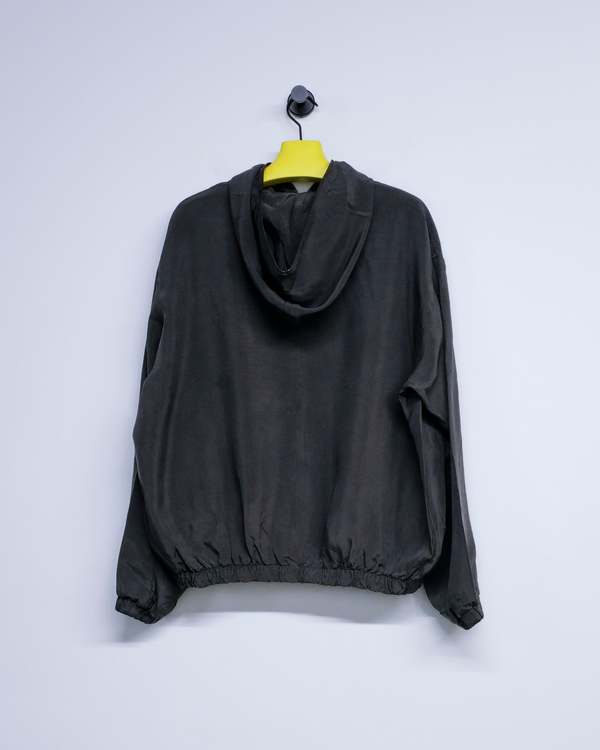 Gabriela Coll Garments NO.216 Cupro Double Hooded Zipper Jacket