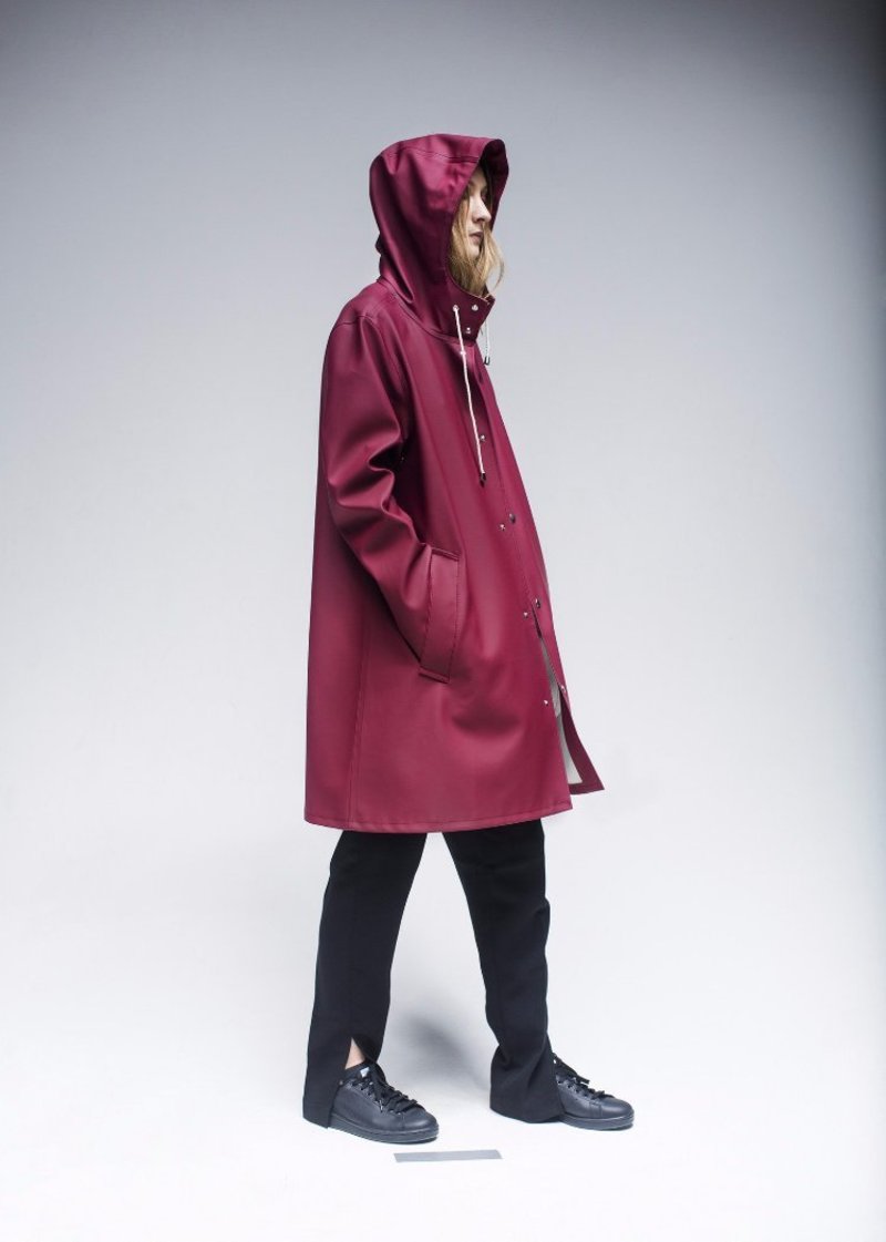 Stutterheim Mosebacke Rain Jacket Burgundy Garmentory
